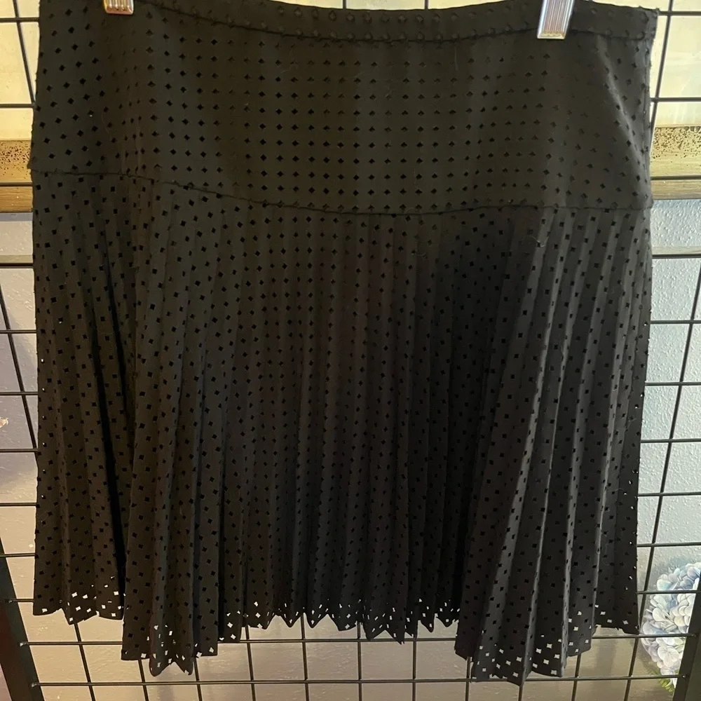 Elegant Black Pleated Skirt